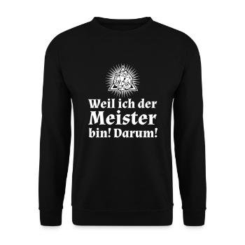 Rollenspiel Meister Gamemaster - Unisex Pullover - Schwarz - Vorne - Alina (178cm) & Michal (187cm)