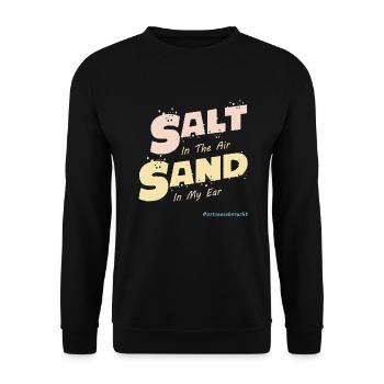 Baltic Sea (Salt-Sand Edition) - Unisex Sweatshirt - black - Front - Alina (178cm) & Michal (187cm)