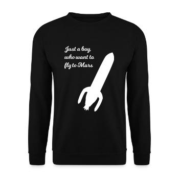 Expedition into space - Unisex Sweatshirt - black - Front - Alina (178cm) & Michal (187cm)