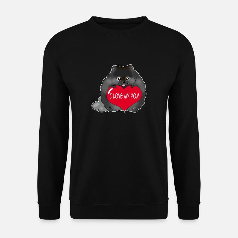 I love my Pom black - Unisex Sweatshirt - black