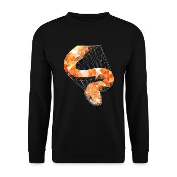 Kornatter snakes terraristic Exotic gift - Unisex Sweatshirt - black - Front - Alina (178cm) & Michal (187cm)