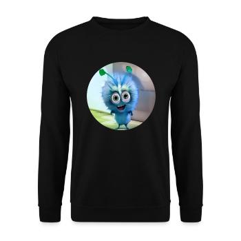 Mumzel Myrtille - Sweat-shirt Unisexe - noir - Devant - Alina (178cm) & Michal (187cm)