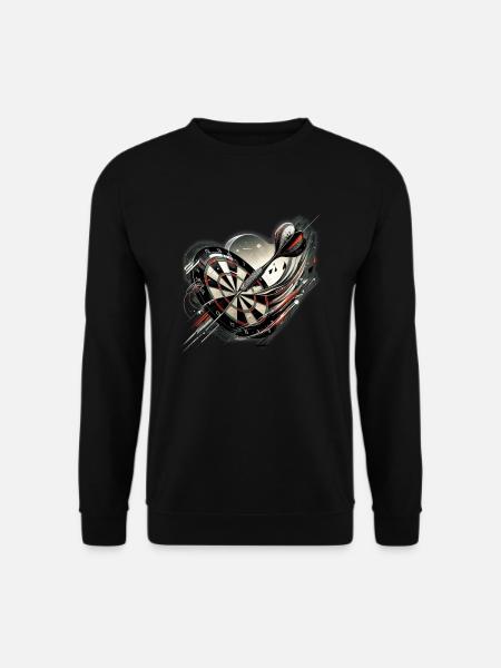 Dart spielen am Dartboard - Unisex Pullover - Schwarz