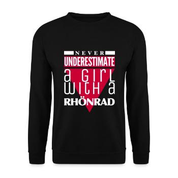 Rhönrad I Athlète I Équipe I Gift I Club - Sweat-shirt Unisexe - noir - Devant - Alina (178cm) & Michal (187cm)