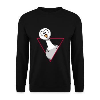 Moin I Moin Moin I Leuchturm I Geschenk I Küste - Unisex Pullover - Schwarz - Vorne - Alina (178cm) & Michal (187cm)