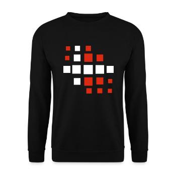 Drapeau du Danemark Scandinavie Drapeau du Danemark Voyage - Sweat-shirt Unisexe - noir - Devant - Alina (178cm) & Michal (187cm)
