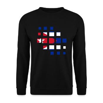 Cuba Drapeau Caraïbes Vacances Cuba Voyage La Havane - Sweat-shirt Unisexe - noir - Devant - Alina (178cm) & Michal (187cm)