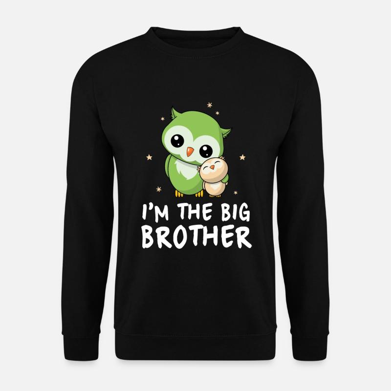 I'm The Big Brother - Großer Eulen Bruder - Unisex Pullover - Schwarz