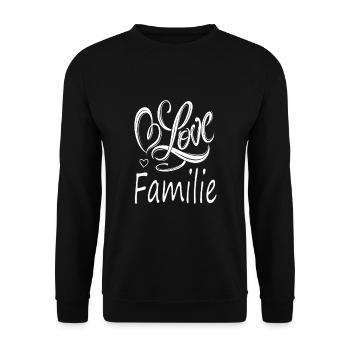 Familie - Unisex Pullover - Schwarz - Vorne - Alina (178cm) & Michal (187cm)