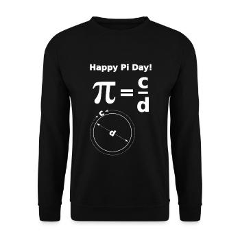 Mathe Pi - Sweat-shirt Unisexe - noir - Devant - Alina (178cm) & Michal (187cm)