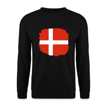 Drapeau Danemark Scandinavie Drapeau danois Voyage - Sweat-shirt Unisexe - noir - Devant - Alina (178cm) & Michal (187cm)