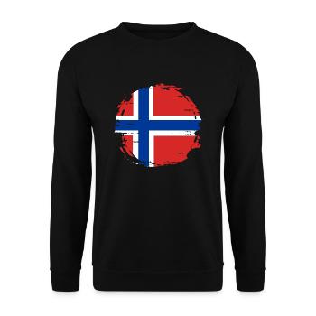 Drapeau de la Norvège Scandinavie Drapeau norvégien - Sweat-shirt Unisexe - noir - Devant - Alina (178cm) & Michal (187cm)