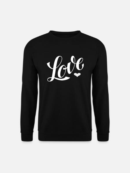 Love - Designed by KissingLetters - Unisex Pullover - Schwarz