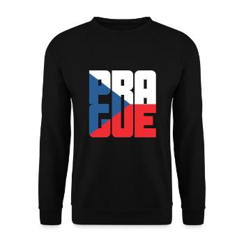 Prag - Unisex Pullover - Schwarz - Vorne - Alina (178cm) & Michal (187cm)