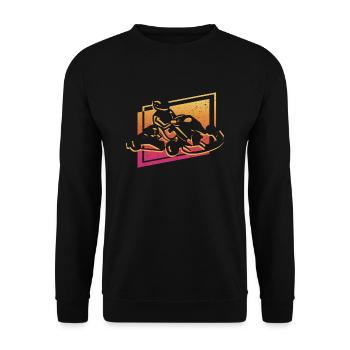 Go-Kart Go Kart Driver Go-Kart Motorsport - Sweat-shirt Unisexe - noir - Devant - Alina (178cm) & Michal (187cm)