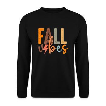 Herbststimmung - Unisex Pullover - Schwarz - Vorne - Alina (178cm) & Michal (187cm)