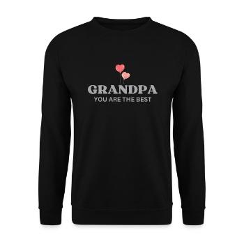 Grand-père, tu es le meilleur - Sweat-shirt Unisexe - noir - Devant - Alina (178cm) & Michal (187cm)