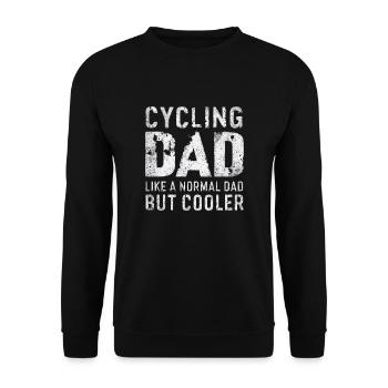 Vélo Dire Papa Vélo De Montagne Vélo - Sweat-shirt Unisexe - noir - Devant - Alina (178cm) & Michal (187cm)