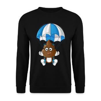 parachute - Sweat-shirt Unisexe - noir - Devant - Alina (178cm) & Michal (187cm)
