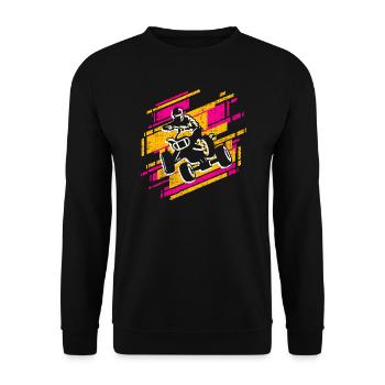 Quad Biker Offroad Quad Rider Girls ATV - Unisex Sweatshirt - black - Front - Alina (178cm) & Michal (187cm)