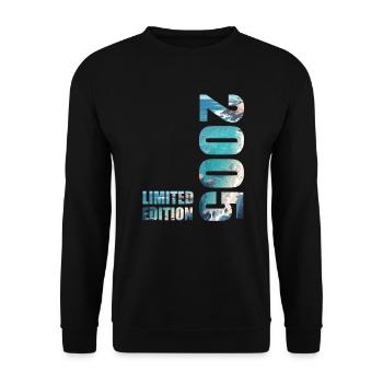 2005. Limited Edition T-Shirt Geburtstags Idee - Unisex Pullover - Schwarz - Vorne - Alina (178cm) & Michal (187cm)