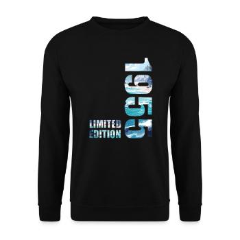 1955 Idée d’anniversaire de t-shirt en édition limitée - Sweat-shirt Unisexe - noir - Devant - Alina (178cm) & Michal (187cm)