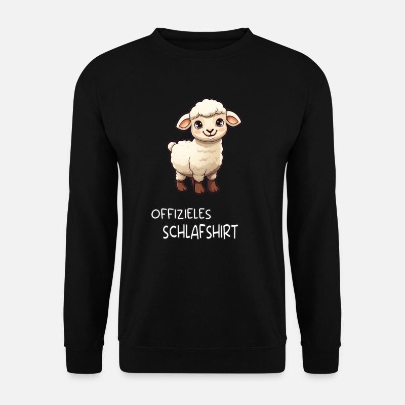 Werner das Schaf Schlafshirt - Unisex Pullover - Schwarz