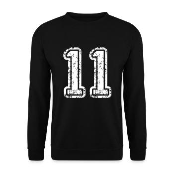 11 - Unisex Sweatshirt - black - Front - Alina (178cm) & Michal (187cm)