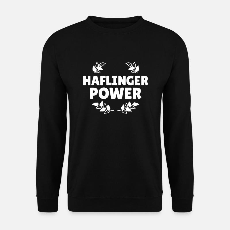 Haflinger Power - Unisex Pullover - Schwarz