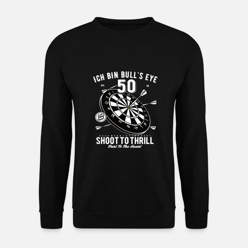 50. Geburtstag Dart - Unisex Pullover - Schwarz