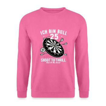 25. Geburtstag Dart - Unisex Pullover - Pink - Vorne
