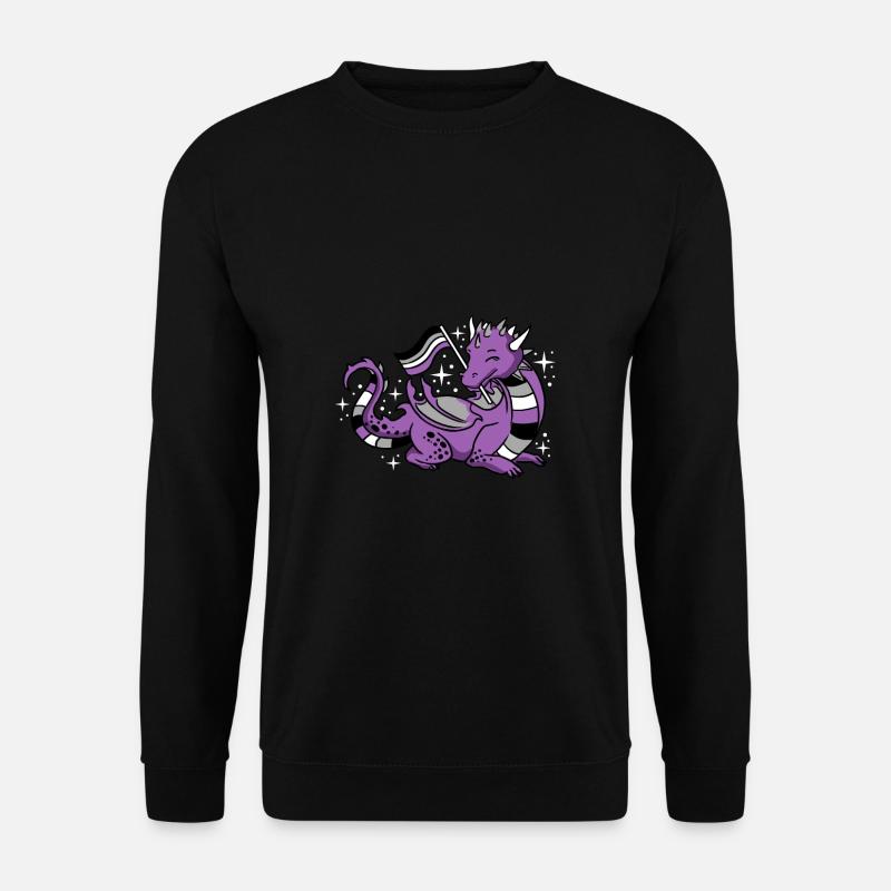 Ace Pride dragon - Unisex Sweatshirt - black