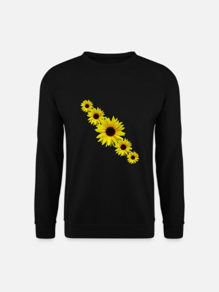 Sonnenblume, Sonnenblumen, Blumen - Unisex Pullover - Schwarz