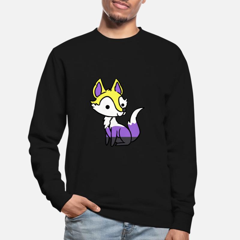 Nonbinary Fox Nonbinary Pride Unisex Sweatshirt