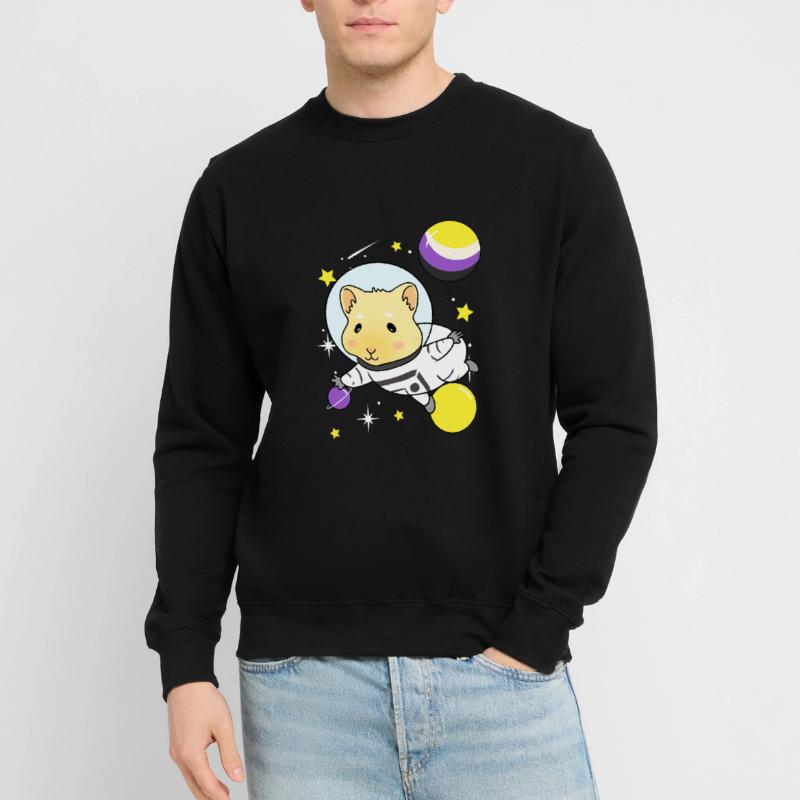 Nonbinary guinea pig Nonbinary Pride Unisex Sweatshirt