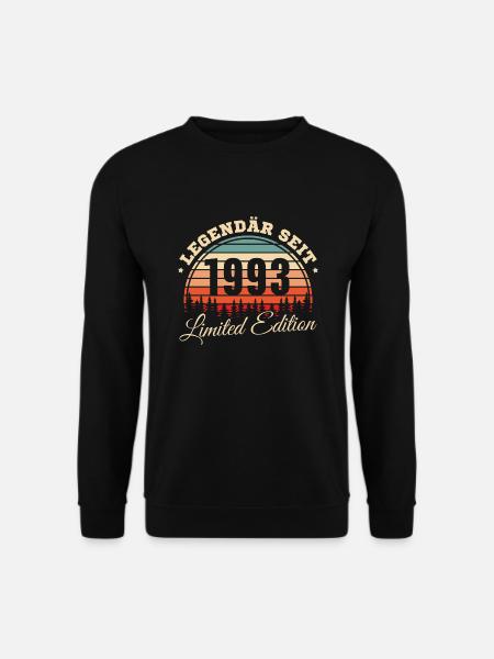 1993 Jahrgang Legendär seit 30. Geburtstag - Unisex Pullover - Schwarz