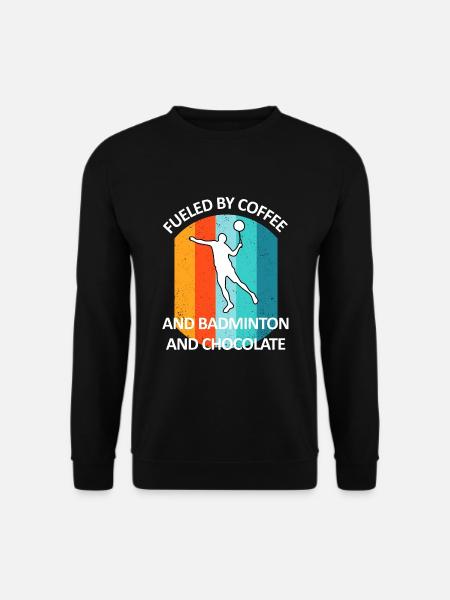 Badminton Badminton Badminton Player Chocolate - Unisex Sweatshirt - black