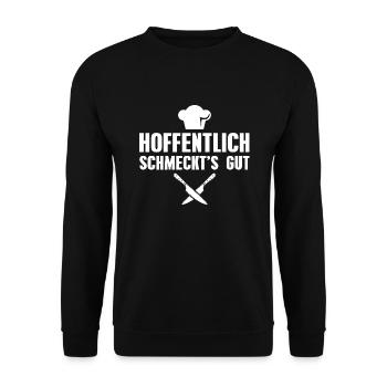 Kochen Hobbykoch Koch - Unisex Pullover - Schwarz - Vorne - Alina (178cm) & Michal (187cm)