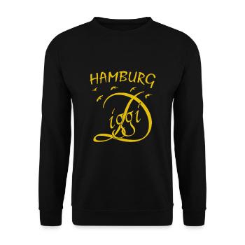 Hamburg Diggi - Unisex Pullover - Schwarz - Vorne - Alina (178cm) & Michal (187cm)