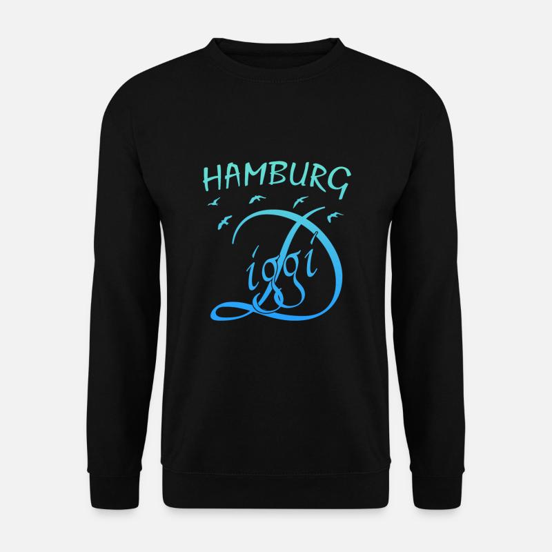 Hamburg - Unisex Pullover - Schwarz