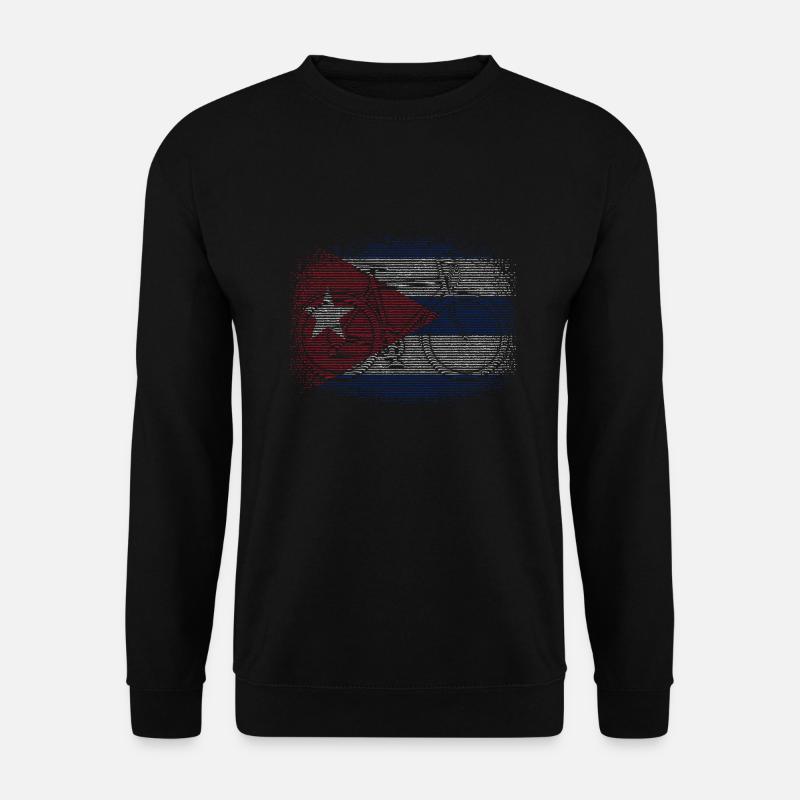 Kuba Flagge Karibik Urlaub Cuba Reise Havanna - Unisex Pullover - Schwarz