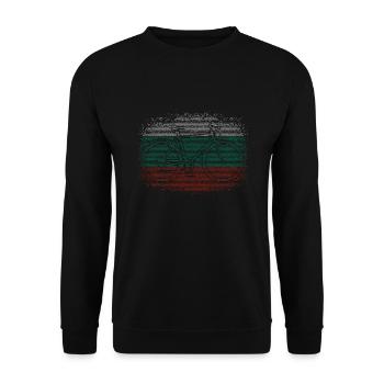 Bulgaria Flag Bulgarian Flag Golden Sands - Unisex Sweatshirt - black - Front - Alina (178cm) & Michal (187cm)