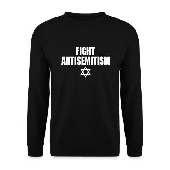fight antisemitism - Sweat-shirt Unisexe - noir - Devant - Alina (178cm) & Michal (187cm)