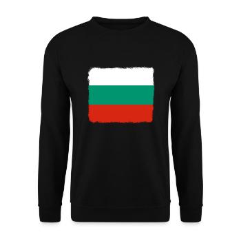 Drapeau bulgare Drapeau bulgare Sables d’or - Sweat-shirt Unisexe - noir - Devant - Alina (178cm) & Michal (187cm)