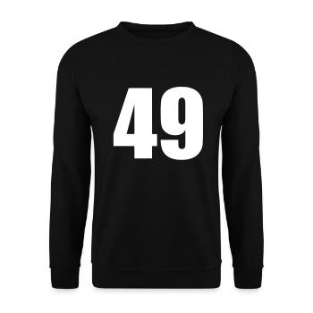 49 - Unisex Pullover - Schwarz - Vorne - Alina (178cm) & Michal (187cm)