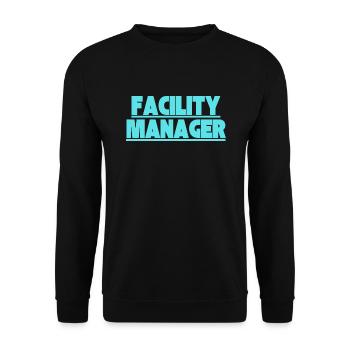Facility Manager In-house technician Caretaker - Unisex Sweatshirt - black - Front - Alina (178cm) & Michal (187cm)