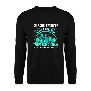 Witziger Spruch für Nerds, Programmierer - Unisex Pullover - Schwarz - Vorne - Alina (178cm) & Michal (187cm)