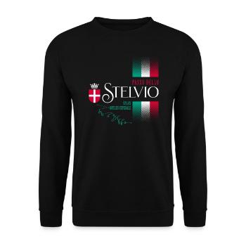 Stilfserjoch 2021 Design - Unisex Pullover - Schwarz - Vorne - Alina (178cm) & Michal (187cm)