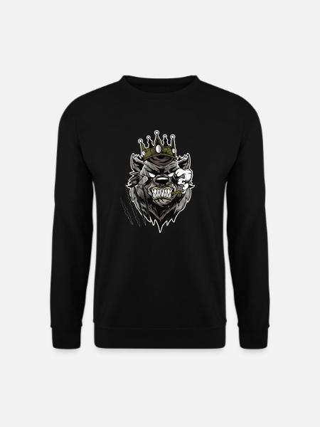 Bear King, Bear King Gift - Unisex Sweatshirt - black