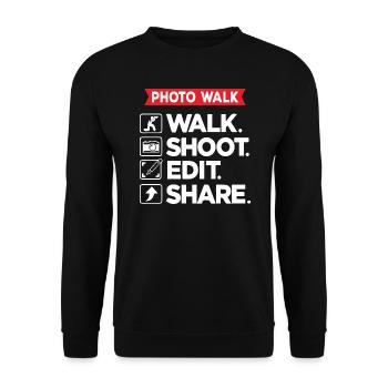 Worldwide Photowalk - Unisex Pullover - Schwarz - Vorne - Alina (178cm) & Michal (187cm)